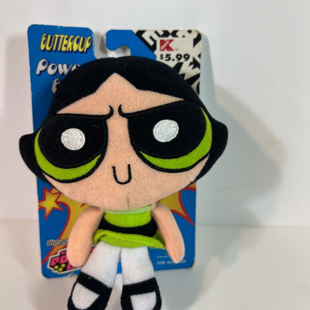 Vintage Powerpuff Beans Buttercup‎ Doll 6" NOS